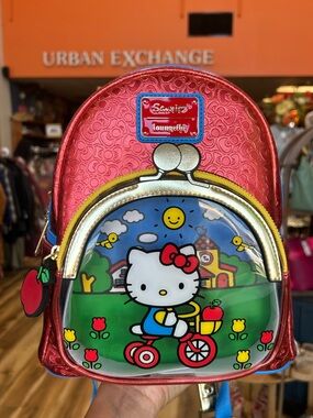 NWT Loungefly Sanrio Hello Kitty 50th Anniversary Metallic Mini Backpack
